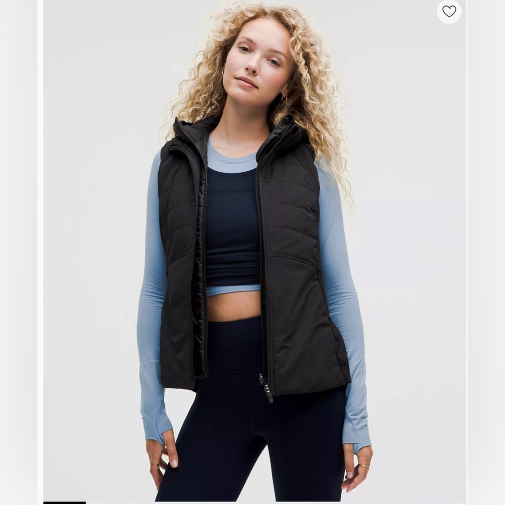 Lululemon Another Mile Vest Down SZ 14 with Hood NWOT
